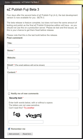 An article containing comments
